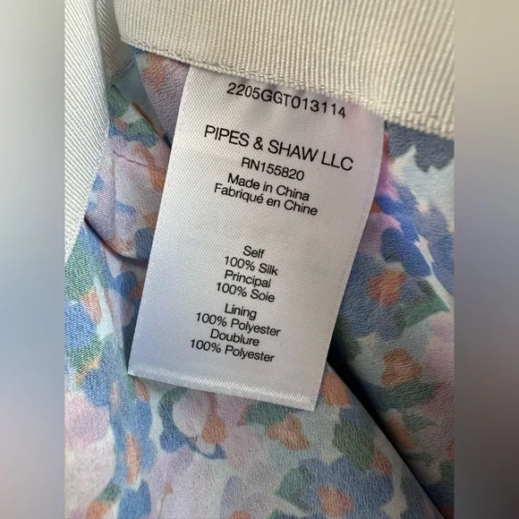 Veronica Beard Spencer Floral Silk Chiffon Ruched Tiered Mini Skirt Size 4 - Picture 9 of 11